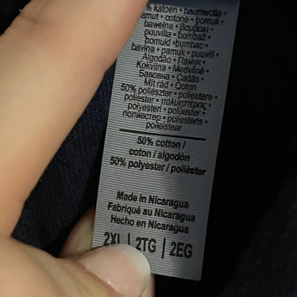 University of Michigan Wolverines National Champions Hoodie Blue 2XL Gildan - Picture 5 of 5